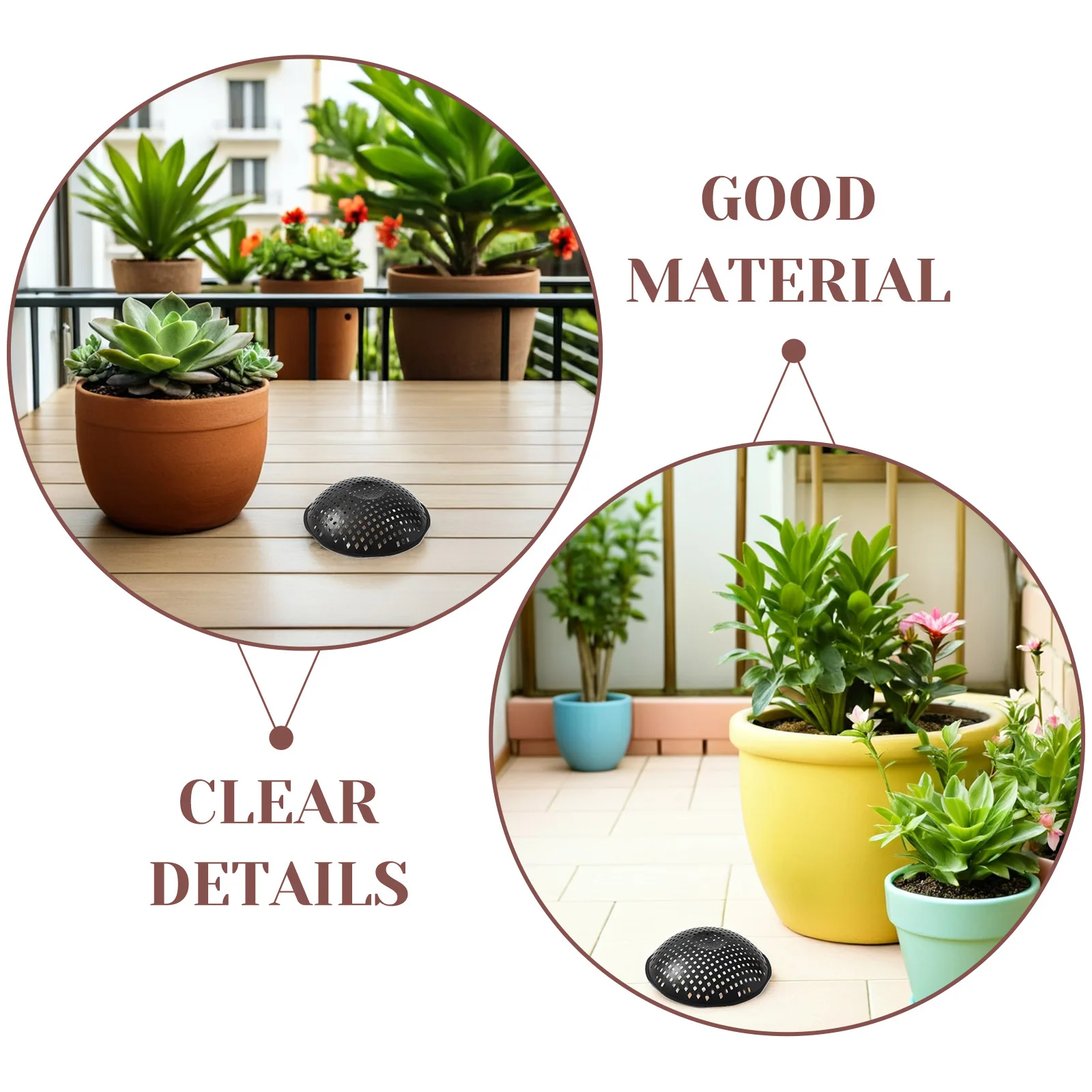 10 قطعة اناء للزهور ثقب شبكة وسادة البلاستيك دائم الصرف الشاشة أسفل شبكة زارع بونساي حصيرة الزهرية أسفل حصيرة