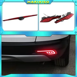 LED Multi-function 12V LED Reflector Lamp Rear Fog Lamp Bumper Light Brake Light For Honda CRV 2017 2018 2019