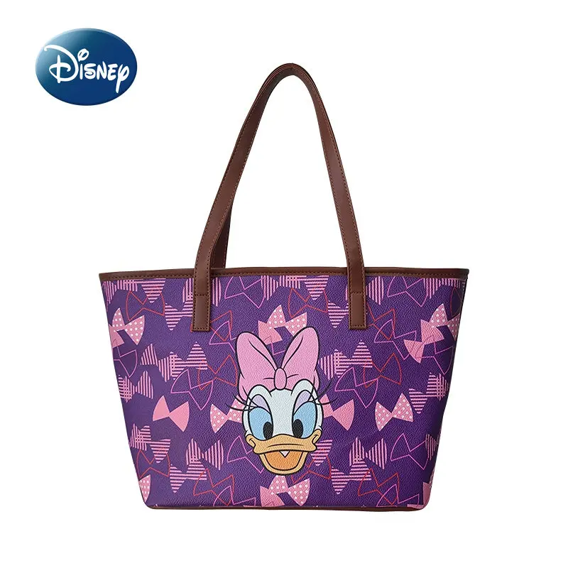 Disney Original 2023 New Women's Shoulder Bag Luxury Brand Women's Handbag Cartoon Fashion High Capacity High Quality Tote Bag