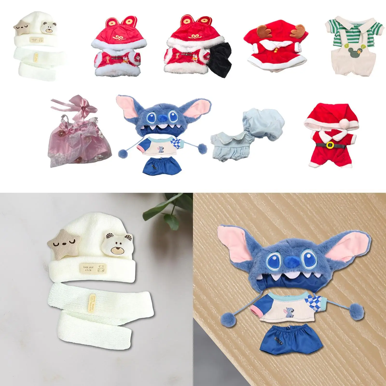 Armadio per bambole per bambini, set regalo per 6,69 pollici e 7,87 pollici