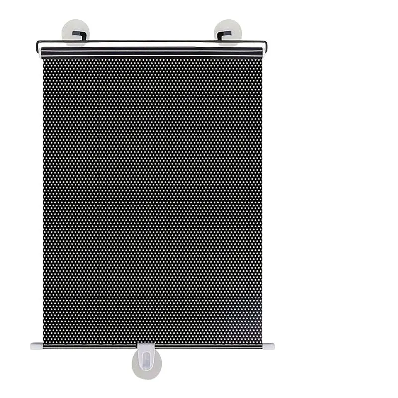 Tragbare, einziehbare Rollvorhänge mit Saugnäpfen, Sonnenschutz und Wärmeisolierung, perfekt für Fenster zu Hause und im Auto. – Detail 10