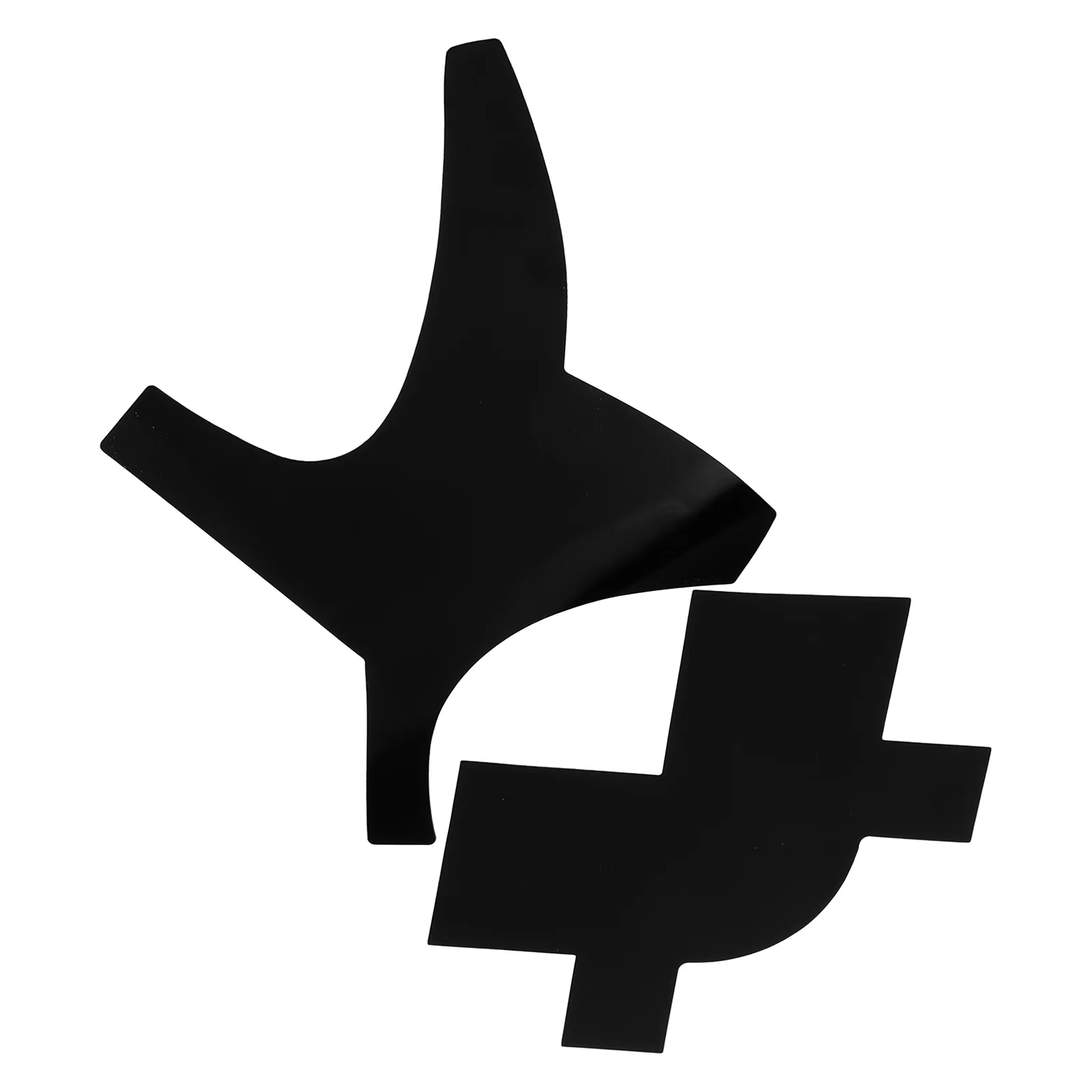 Tarjeta de diseño de línea de cabello para hombre, alisador de barba, regla de modelado, herramienta de plantilla, guía de plantilla de PVC, herramienta moldeadora de barba, 2 uds.