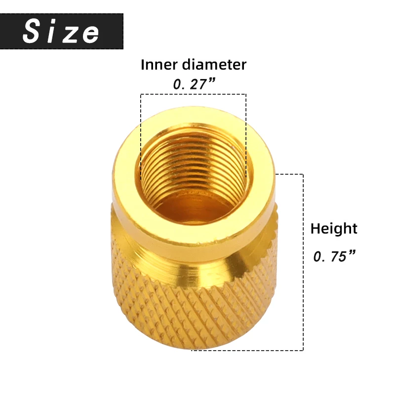 Car Tire Valve Caps Universal Alloy Tyre Valve Stem Cap Wheel Air Dust Caps Cover Auto Bike Bicycle Motorcycle Accessories view 2
