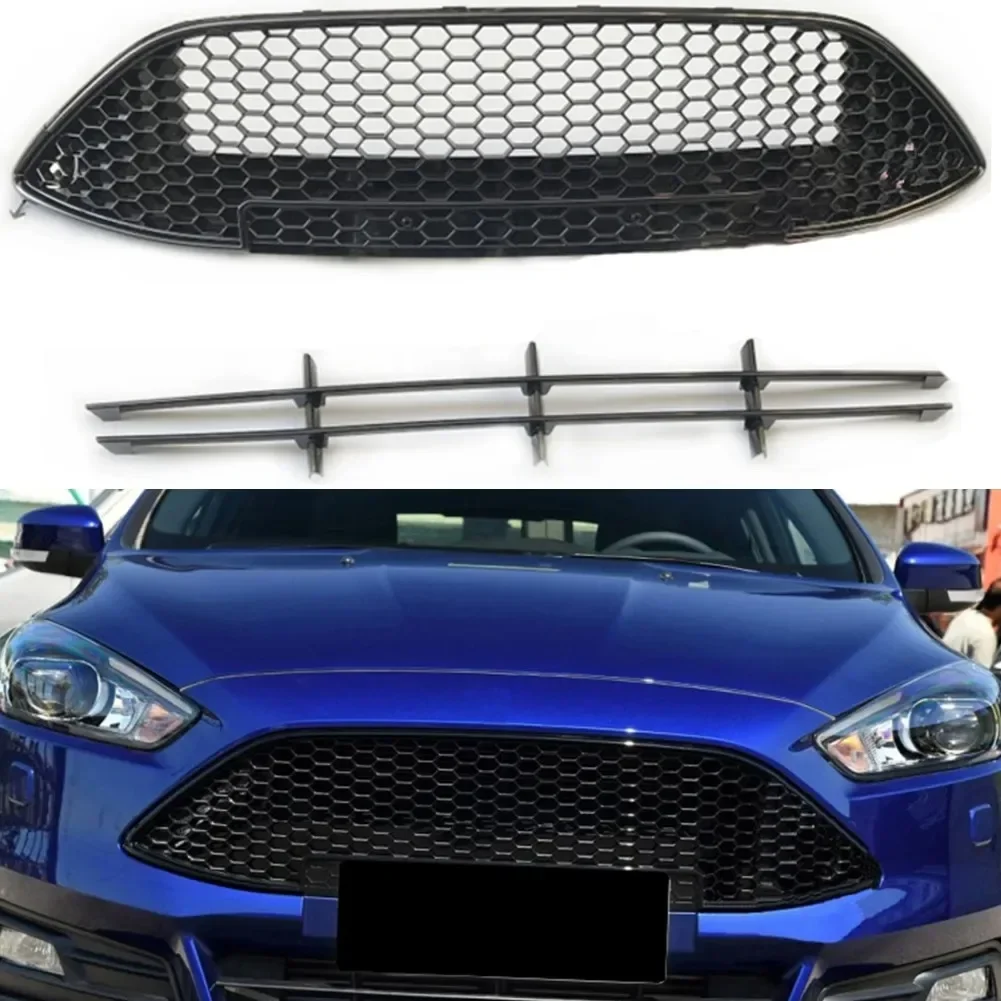 Car Front Bumper Grill Upper Lower Grille Fit For Ford Focus ST 2015 2016 2017 2018