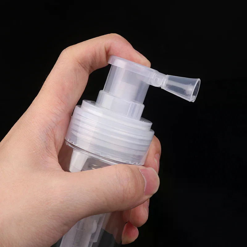140ml Powder Atomizer Bottle Talcum Emulsion Spray Travel Container Lotion Dispenser Rotate Bottle Salon Accessories