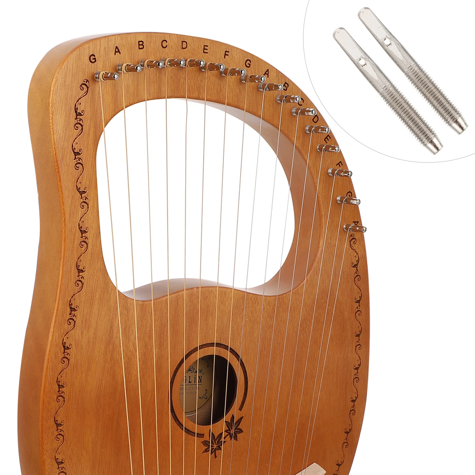 

7pcs Zither Tuning Pin Fixing For Harp Lyre String Instrument Metal Peg Durable Corrosion Resistant String Parts