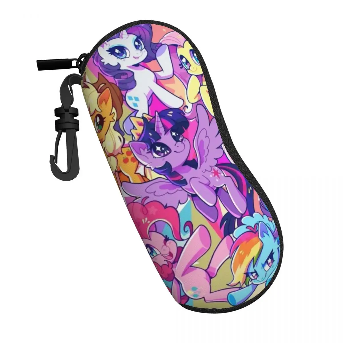 My Little Pony Portable Soft Shell Glasses Case - Lightweight, Travel-Friendly Eyewear Pouch with Easy-Access Design