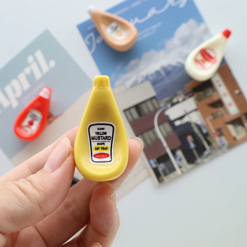 New Mini Mustard Sauce Mayonnaise Ketchup Tomato Sauce Colorful Resin Fridge Magnets Refrigerator Sticker for DIY Memo Photo Map