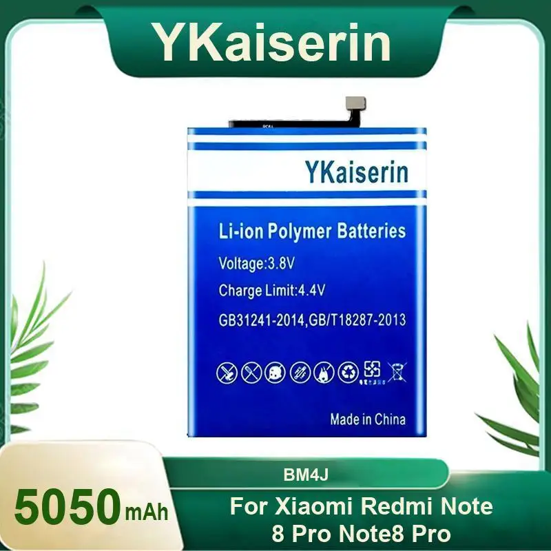 

5050 мАч для Xiaomi Redmi Note 8 Pro Note8 BM4J Стабильный источник питания Высокопроизводительный аккумулятор для мобильного телефона