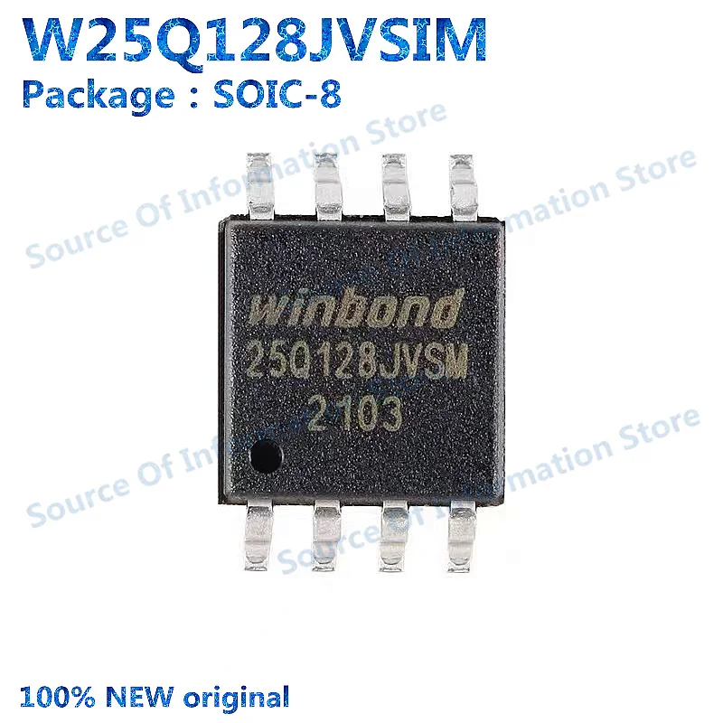 W25Q128JVSIM SOIC-8 3V 128M-bit Serial Flash Memory Chip