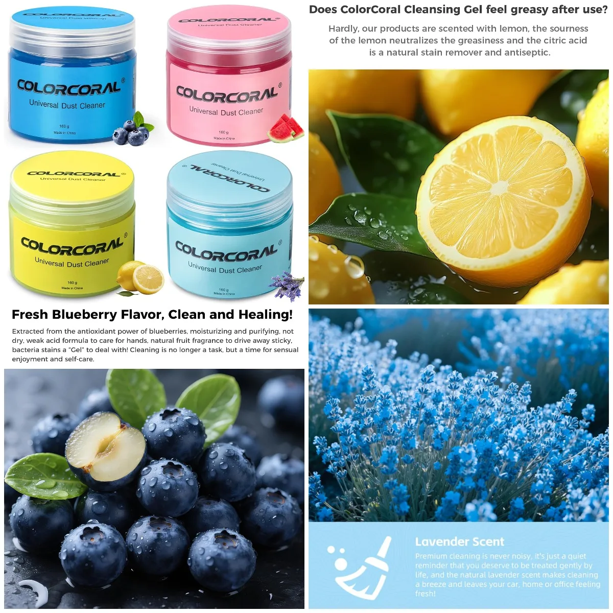 

Keyboard Cleaning Gel 4-Pack for Car & Keyboard Interior Cleaning Tools