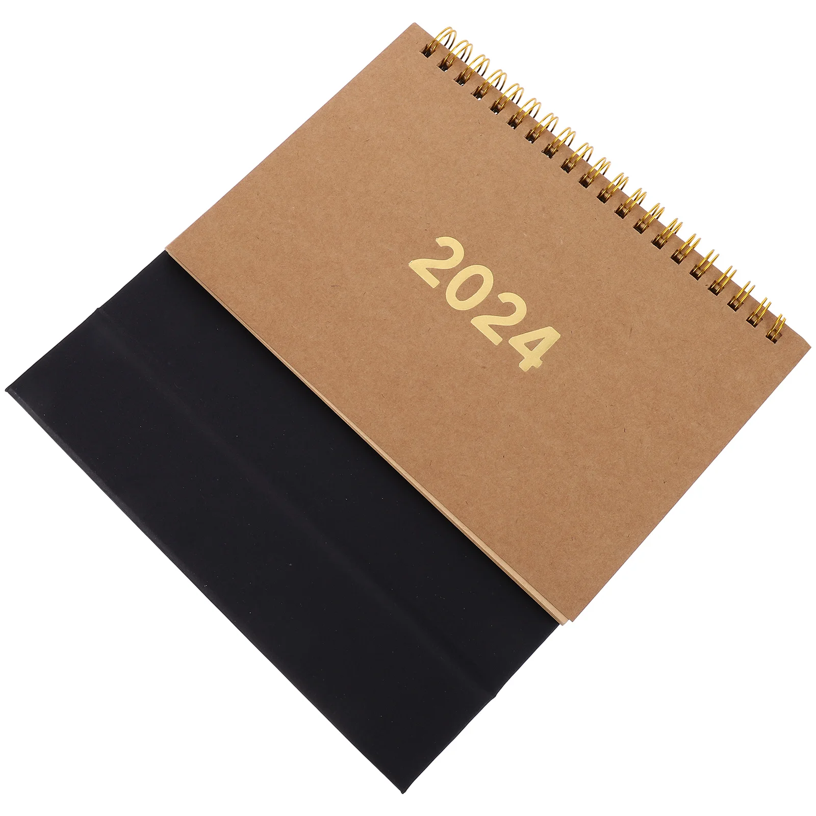 

Desktop Calendar 2024 Monthly Planner Year Agenda Tabletop Accessories Simple Design Practical Use Daily Marking Paper Material
