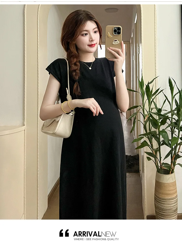 princess polly baby blue dress Basic Tank Top Maternity Dress with Side Ruching Green / Small main image 1