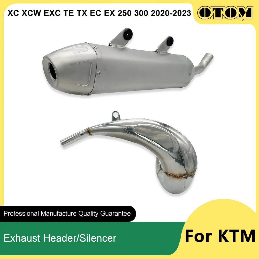 

OTOM 2020-2023 Motorcycle Exhaust Muffler Silencer Stainless Steel Connect Pipe For KTM XC XCW EXC HUSQVARNA TE TX GASGAS EC EX