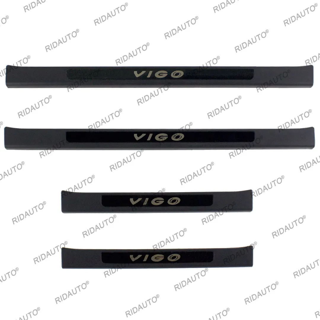 عتبة قطاع الباب قطاع لتويوتا هايلكس فيجو 2008-2014 اكسسوارات السيارات عتبة الباب لوحة بالية حامي غطاء دواسة الكسوة