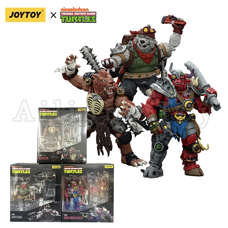 JOYTOY 1/18 actiefiguur Turtles-Dirtbag Groundchuck Rahzar Anime speelgoed