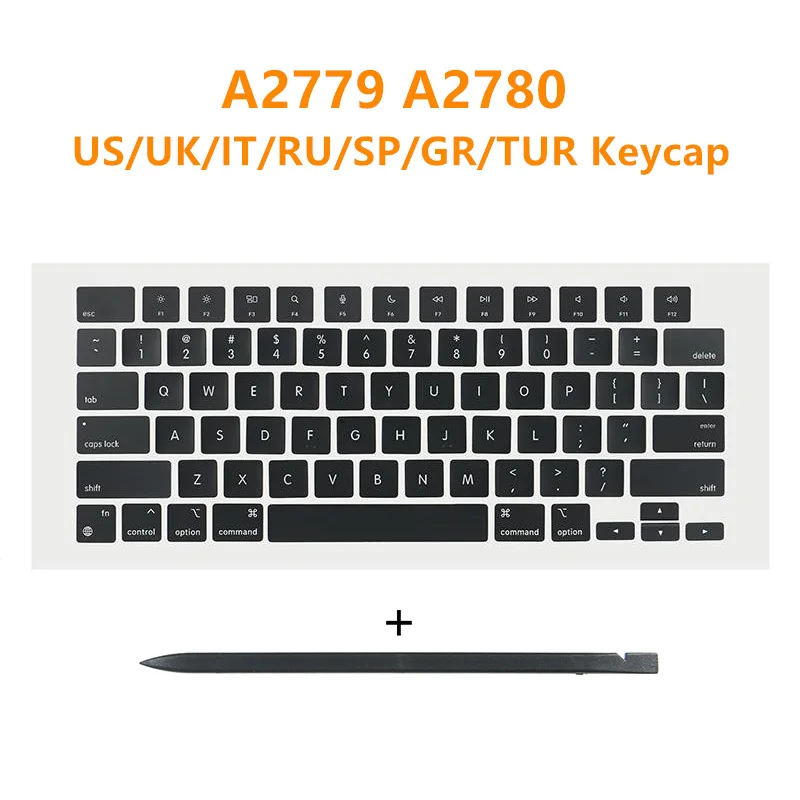 

New 2023 Laptop A2779 A2780 Key Keycaps Keys Cap Keyboards Scissor Repair for Apple Macbook Pro Retina M2 Pro 14.2" M2 Max 16.2"
