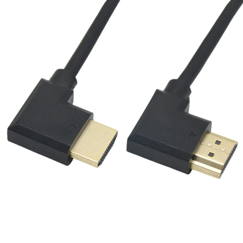 2pcs HDMI Cable 4K HDMI 2.0 Cable HDMI 90 Degree Angle Adapter For Apple TV PS4 Splitter Video Audio 90 Degree HDMI Cable