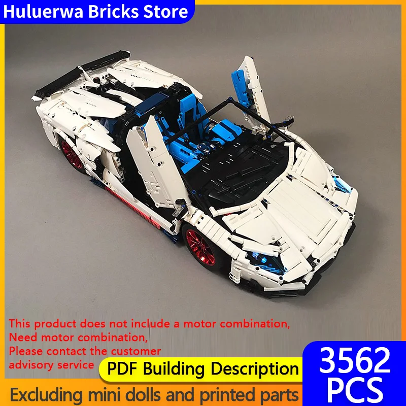 

Модель городской автомобиль MOC, строительные кирпичи, Aventador SVJ, трансформируемый спортивный автомобиль, модульная технология, детские праздничные подарки, сборные игрушки