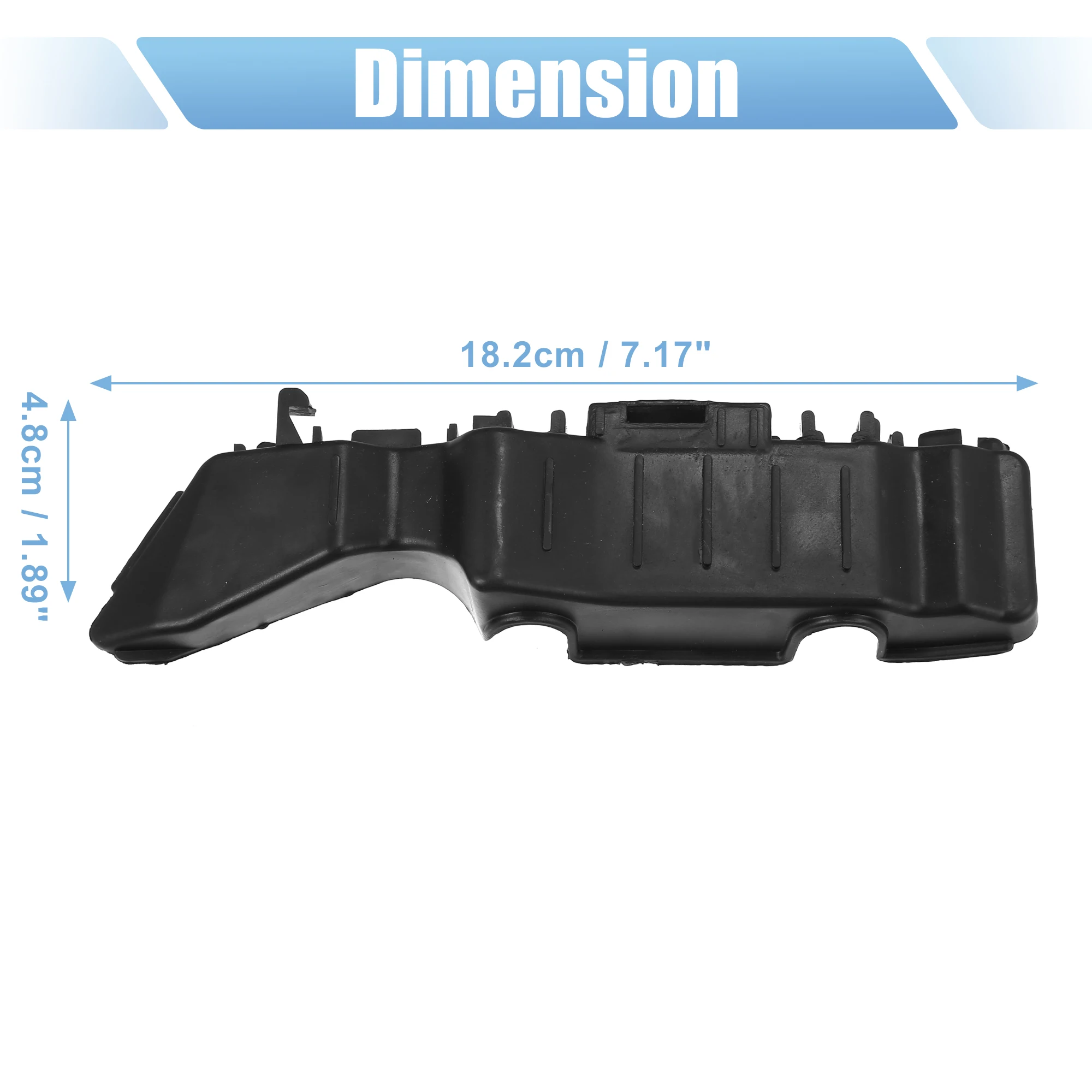 UXCELL 1 Stück Stoßstangenhalterung vorne rechts für Hyundai Accent 86514-1R000, Kunststoff, Schwarz