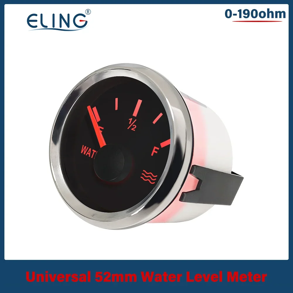 ELING 0-190ohm 240-33ohm Signal Waterproof Car Boat Water Level Gauge with Red Backlight 9~32V for Boat Truck Car