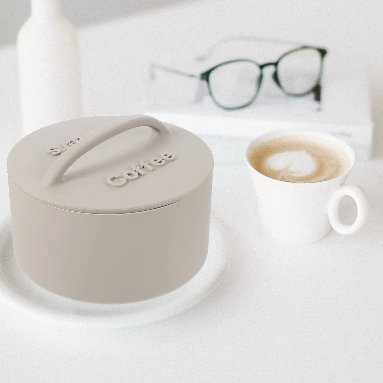 

Large Capacity Coffee Filter Holder Silicone Storage Box Countertop Filter Dispenser Rack For Home Office Bar