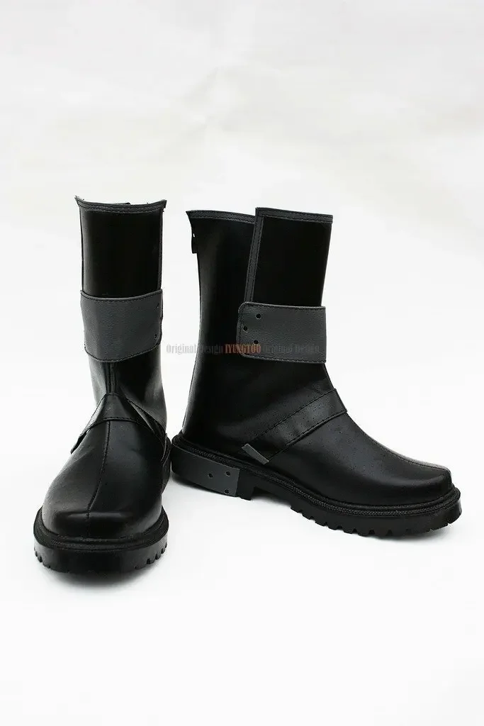 GGO Kirito Shoes Cosplay Sword Art Online Kirigaya Kazuto Kirito Cosplay Boots Black Shoes Custom Made Any Size