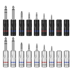 QYFANG Rhodium Plated Liuye 8mm tail hole 2.5/3.5/4.4mm plug