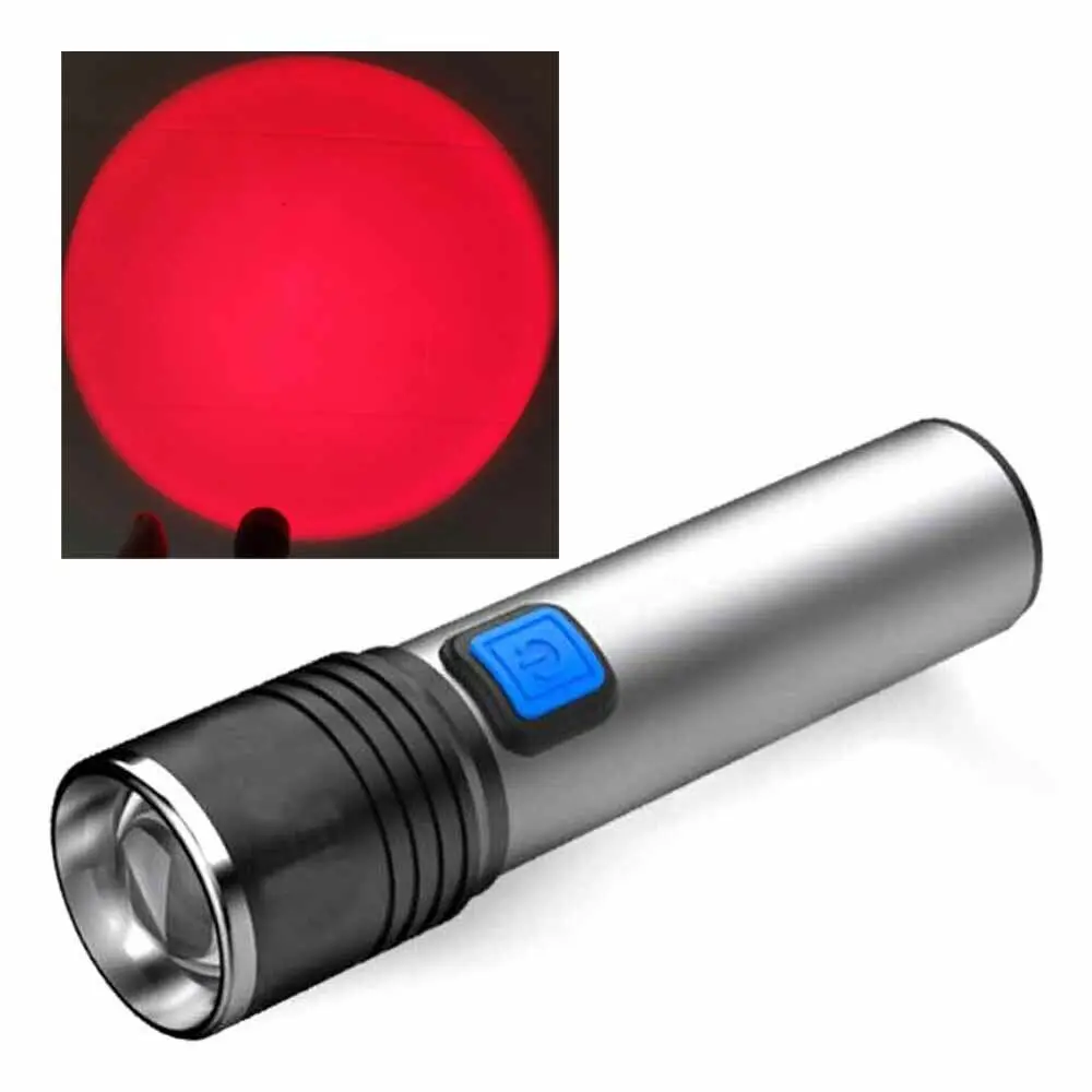 LED 670nM Red Light Torch Against Vision Deterioration Red Torch