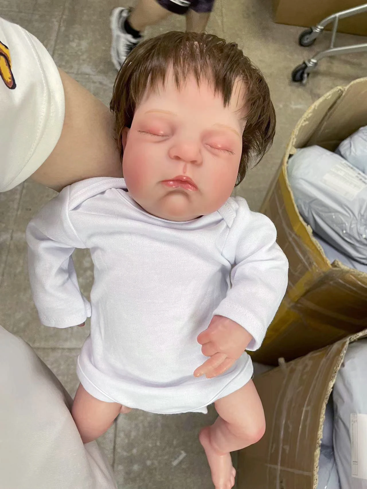 48CM Remi-Ashton Realistic Silicone Reborn Dolls Newborn Baby Doll That Look Real Life Size Dolls for Children Toys Gifts