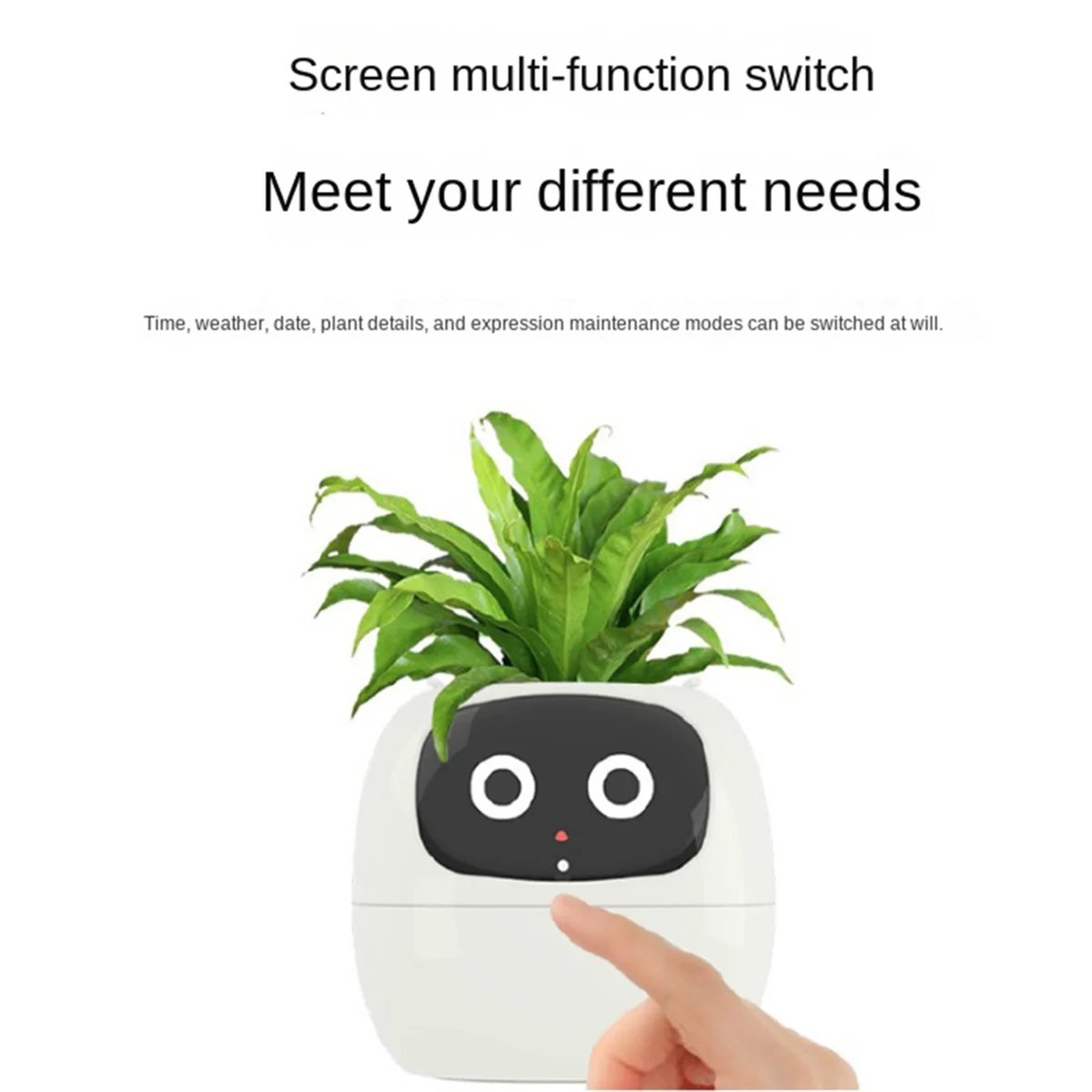 Ivy Smart Planter,USB Rechargeable Indoor Small Flower Pot for Indoor Decoration Make Raising Plant Easy and Fun Purple HOT