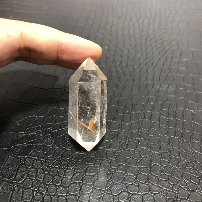 Natural Polished Healing Double Terminated Clear Quartz Crystal Point