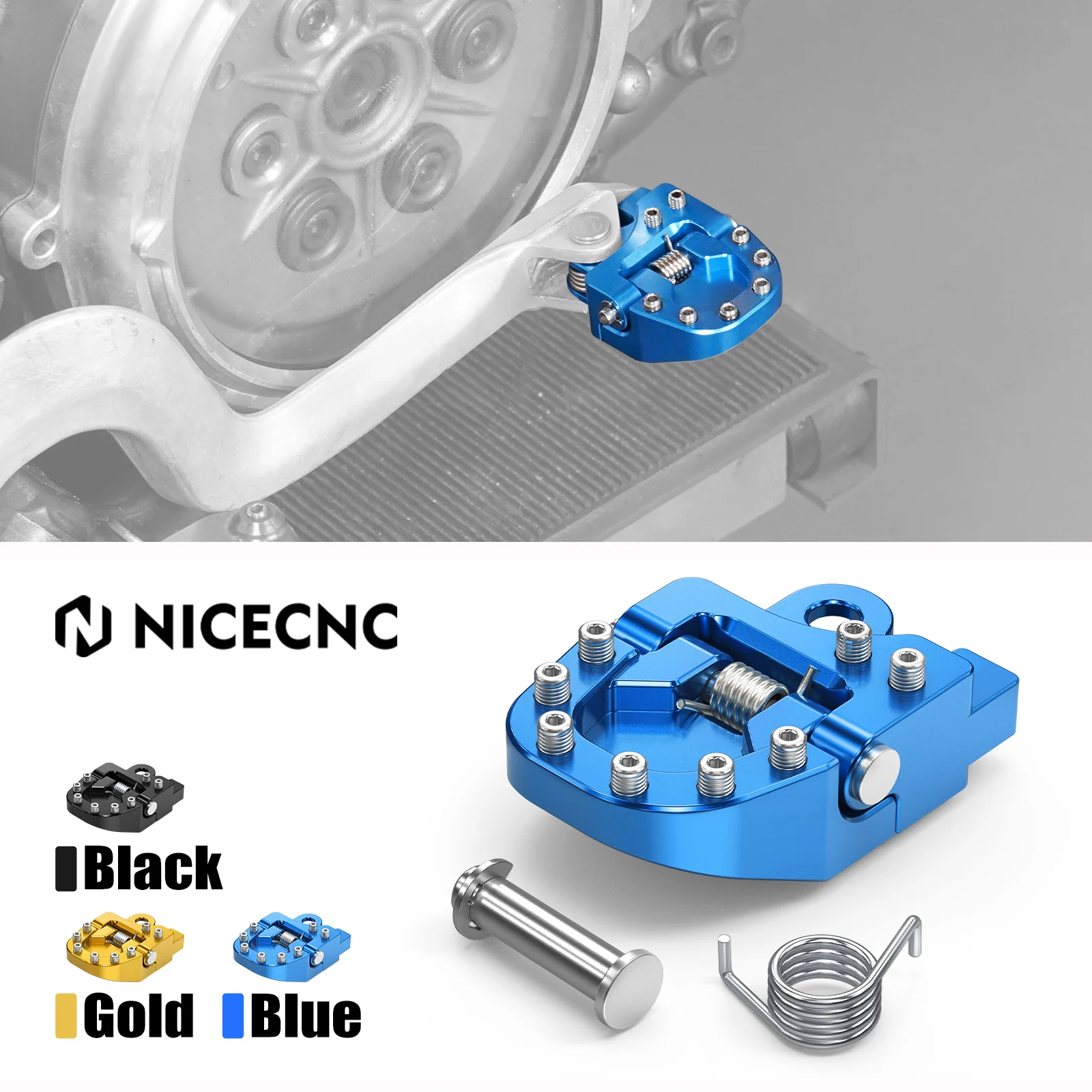 Folding Brake Pedal Tip Extension Plate For Suzuki DRZ400 DR-Z400 DRZ 400 E S SM DRZ400E DRZ400S DRZ400SM 2000-2024 2023 2022