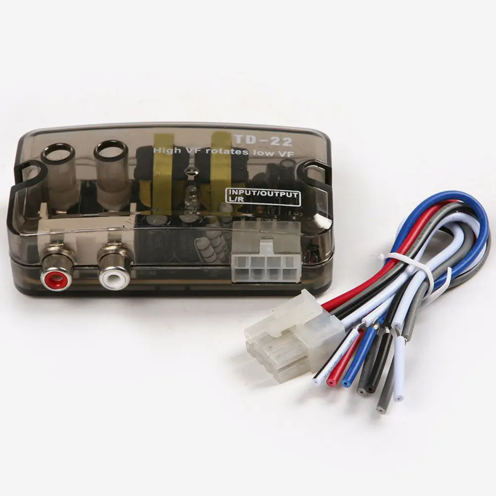 Car Audio High to Low Level Converter for Amplifier Line Signal Converter with Delay Function Bass Knob Car Audio