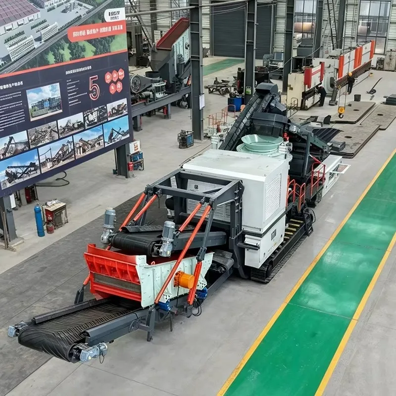 Hot Sale Tracked Mobile YMH20S Integrated Cone Crusher Plant for Stone Crushing Mining Quarry Aggregate Construction
