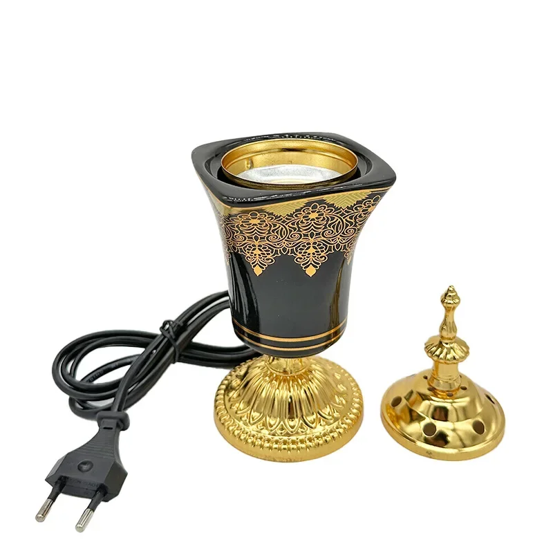 YXY Ceramics Electric Incense Burner 110V/220V Plug-in Arabic Charcoal Furnace for Sandalwood OUDH Incense Censer & EU AU Plug