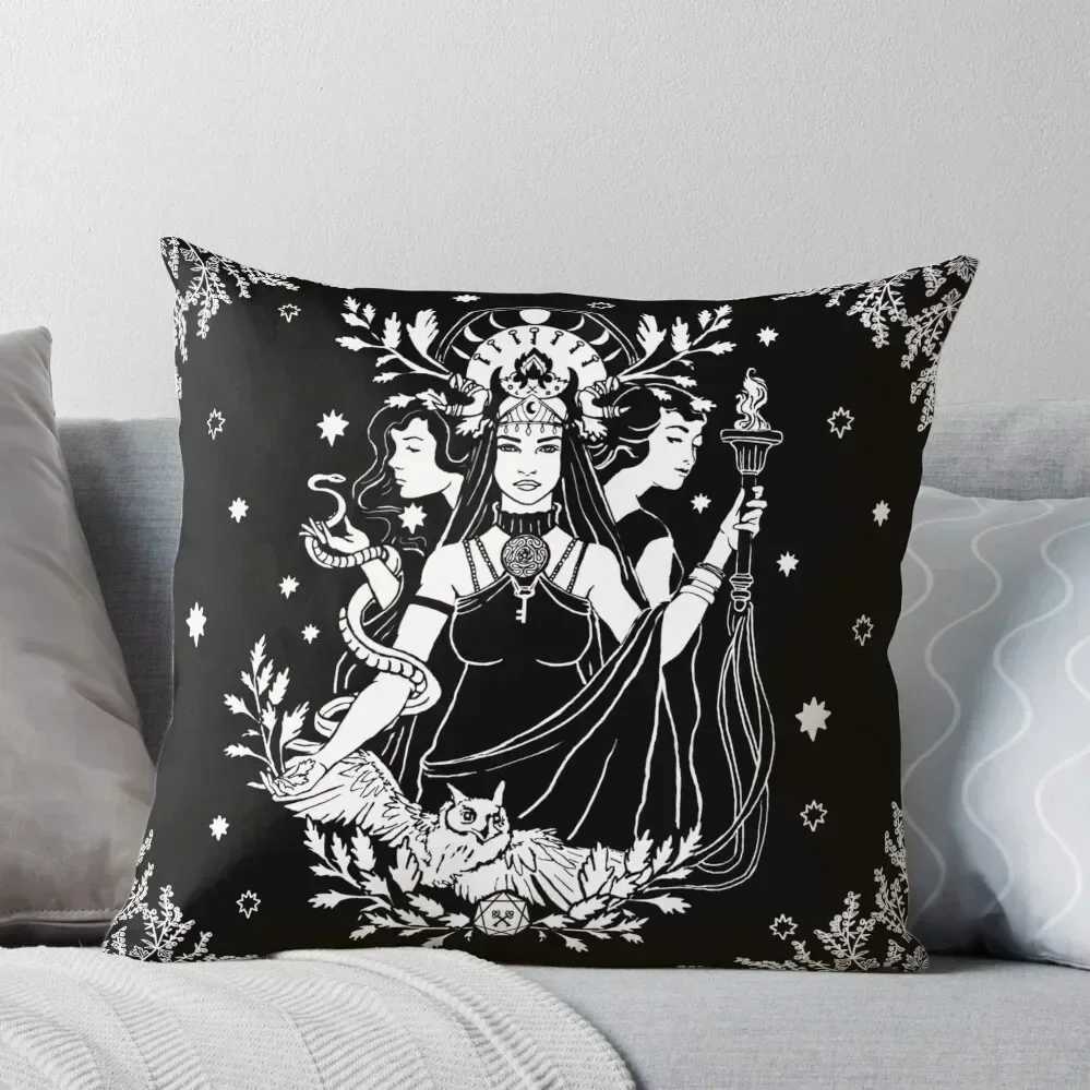 Hekate Triple Goddess Throw Pillow Cushion Child Sofa Cushions Cover pillow