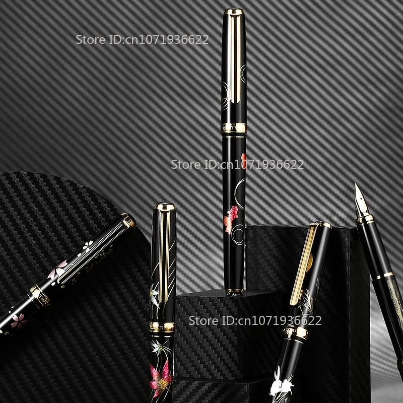 Original PLATINUM PTL-20000 Raden 18K Cherry Blossoms Fountain Pen Kanazawa Foil Craft Business Office Birthday Writing Gift