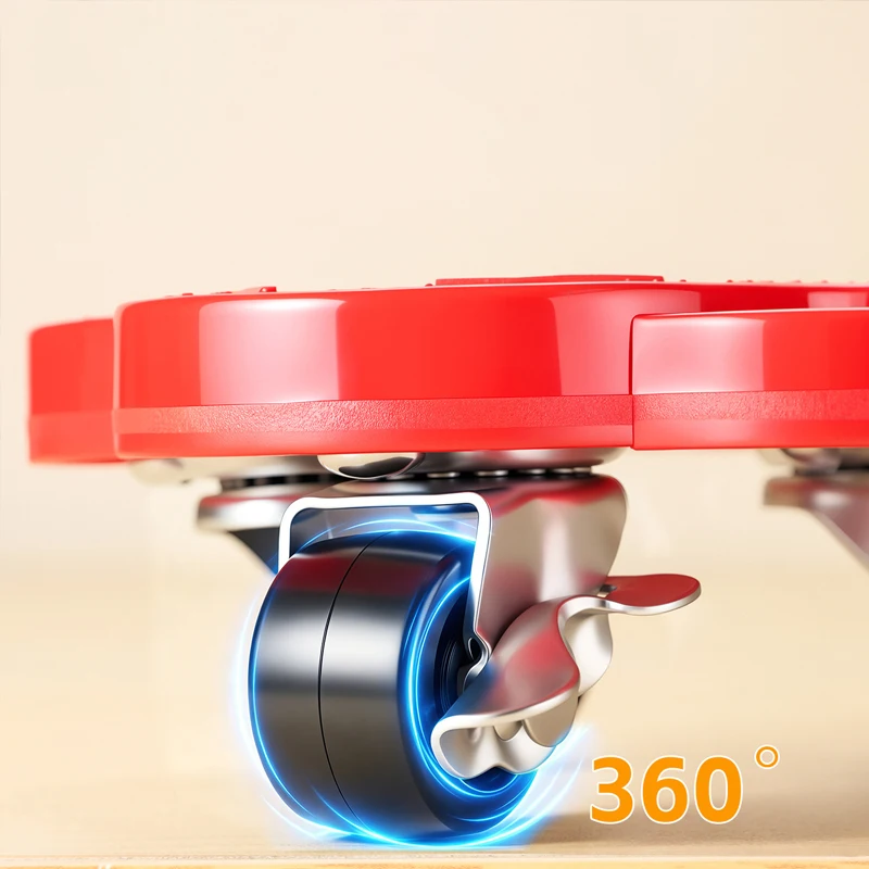 Heavy Duty Furniture Lifting Tool Set Appliance Moving Roller Wheels with 400kg Loading Capacity  360° Swivel Wheels with Brake