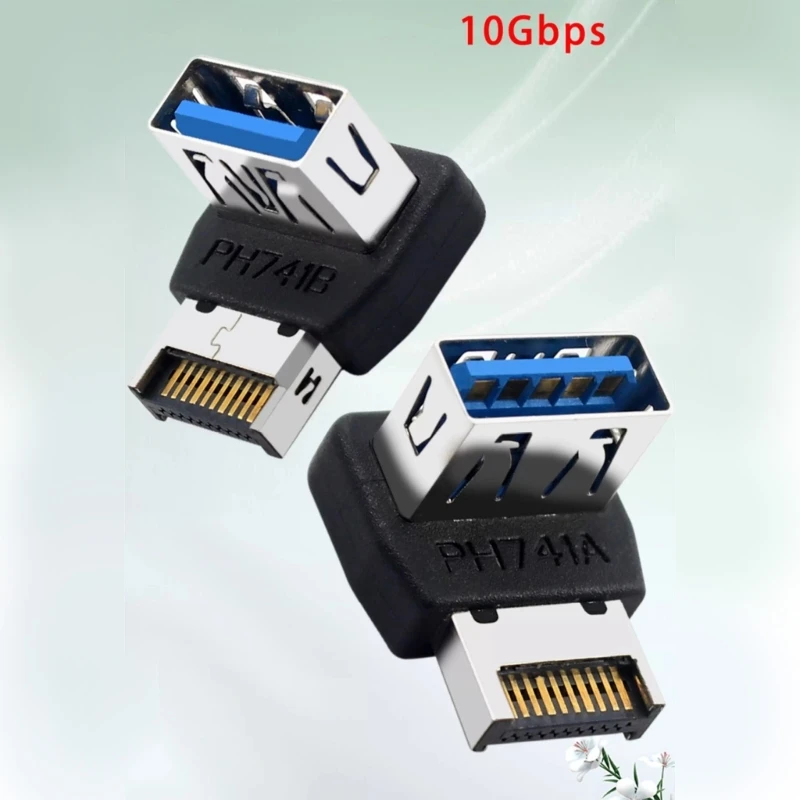 B2EF Płyta główna USB 3.1 Panel PRZEDUCZY PRZEDNI EDAPTER 90 Stopni kątowy wewnętrzny