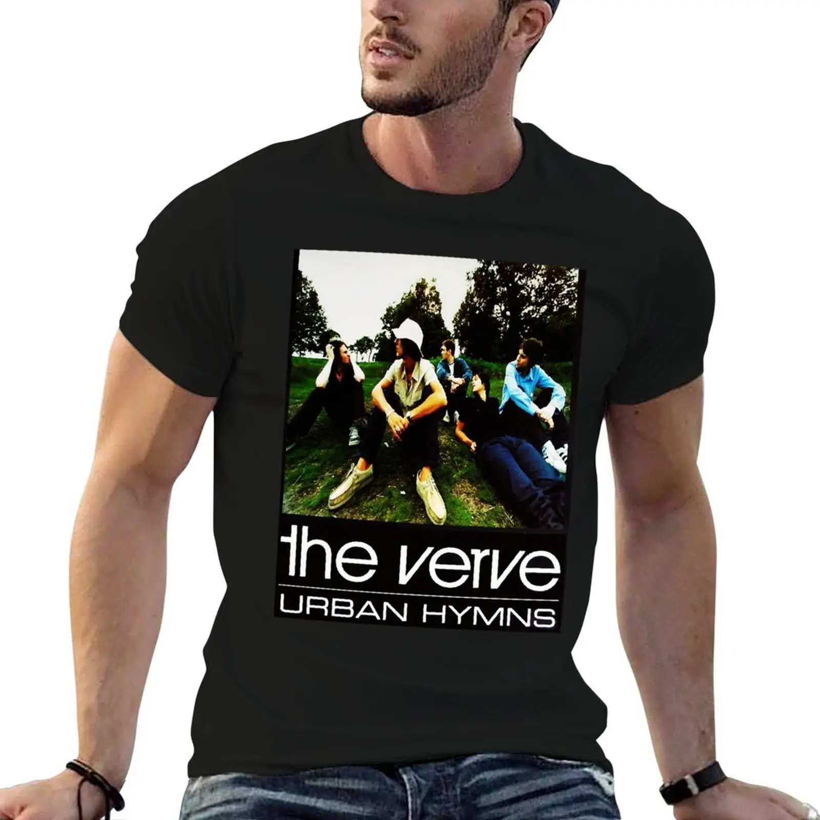 The verve band T-Shirt funny costumes topping plus size men clothing