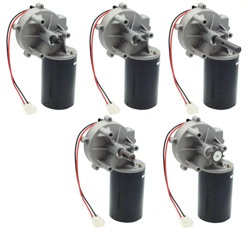 12V 80W DC Motor Worm Gear Reducer High-power Motor Speed Regulation of Chestnut Frying and Sowing Machine