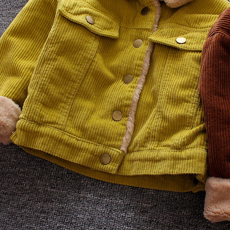 Veste en fourrure à manches longues pour enfants, manteau de sport pour tout-petits, garder au chaud, bébé, garçons, filles, automne, hiver