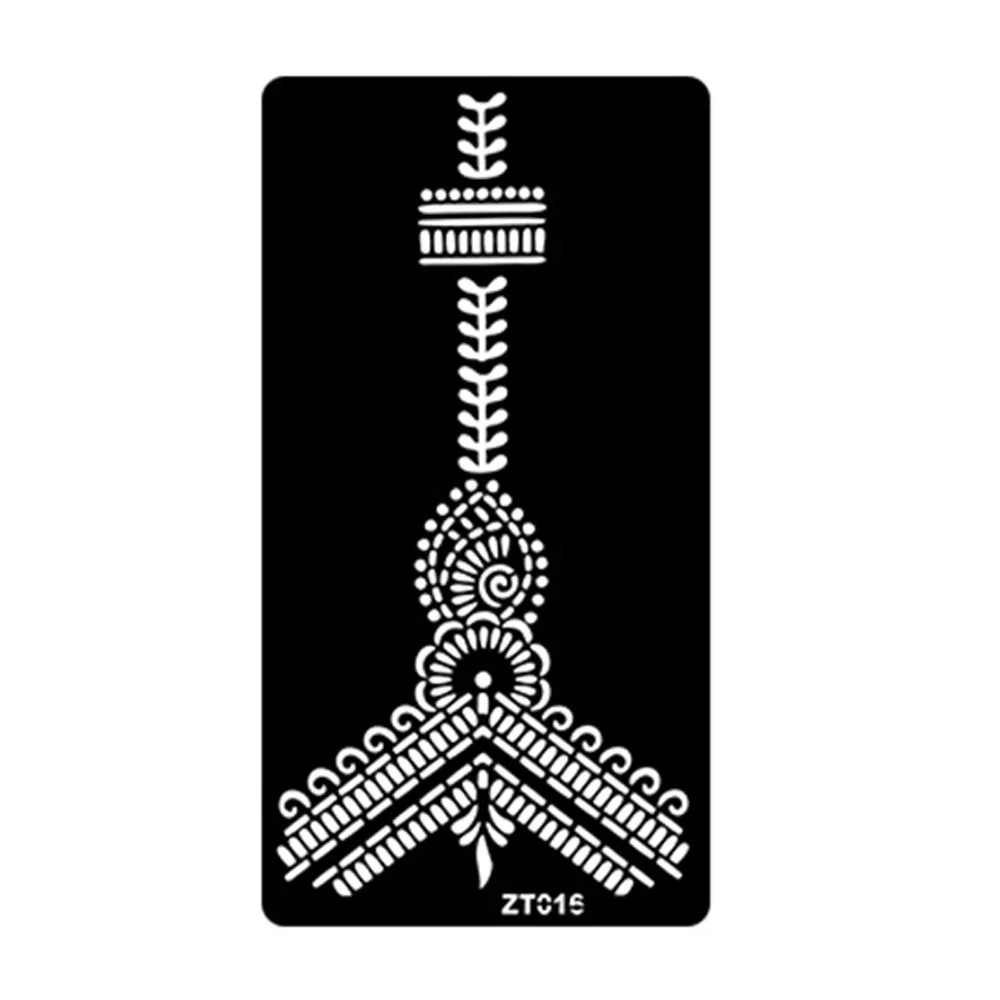 Fashion Personalized Flower Tattoo Stickers Floral Ethnic Style India Temporary Tattoo Hollow Body Art Arm Foot Tattoos Gifts
