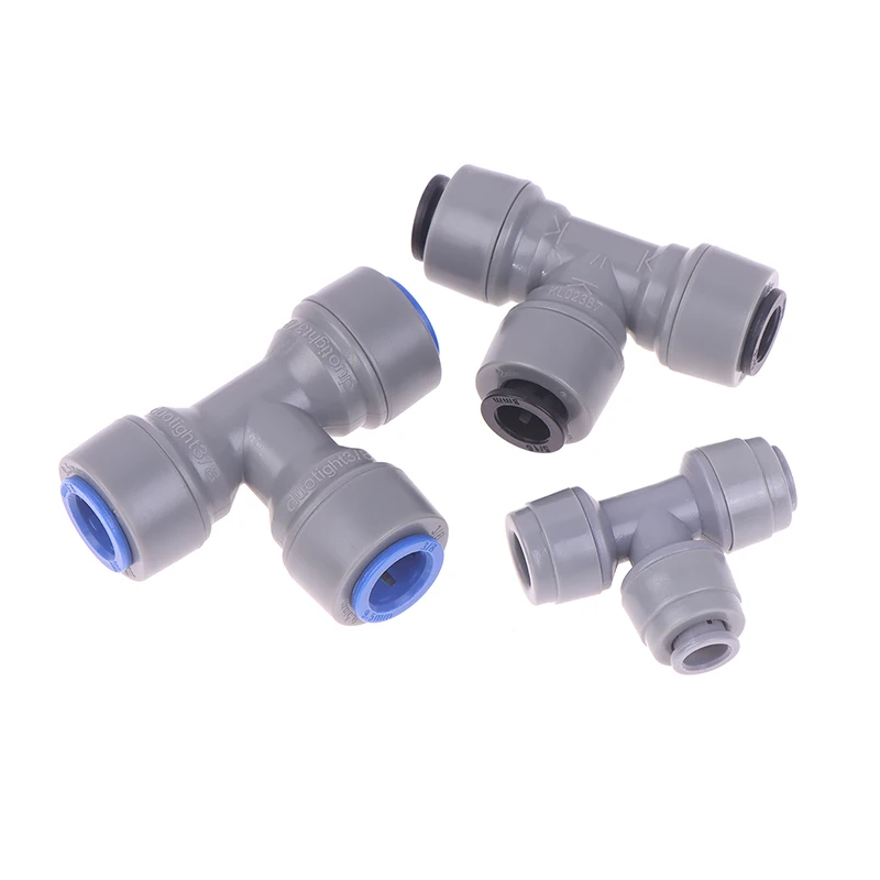 Plastic Tee Quick Connect Pipe Hose Connector Push In Fitting 6.35/8/9.5mm Tee Piece Beer Brewing Homebrew Parts