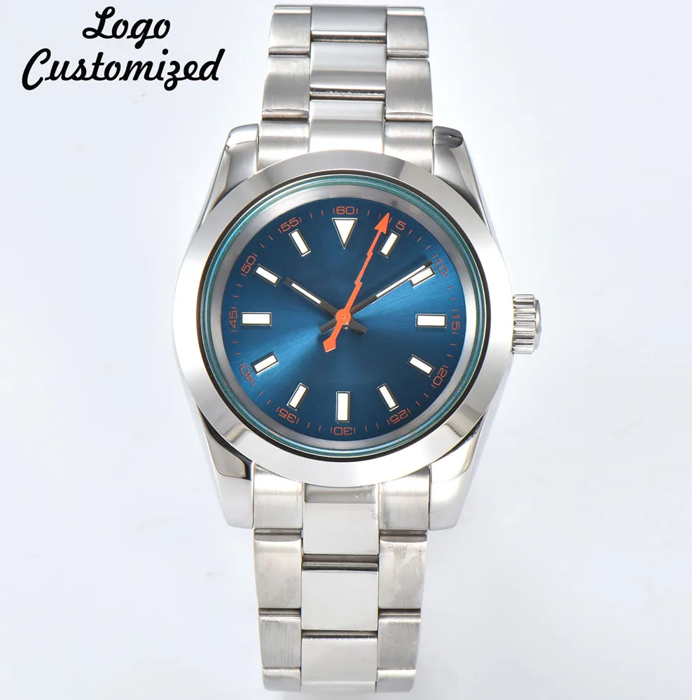 41mm Watch NH35 Watch Japan Original Automatic Mechanical Watch Stainless Steel Sapphire Glass Case Waterproof Watch Custom LOGO