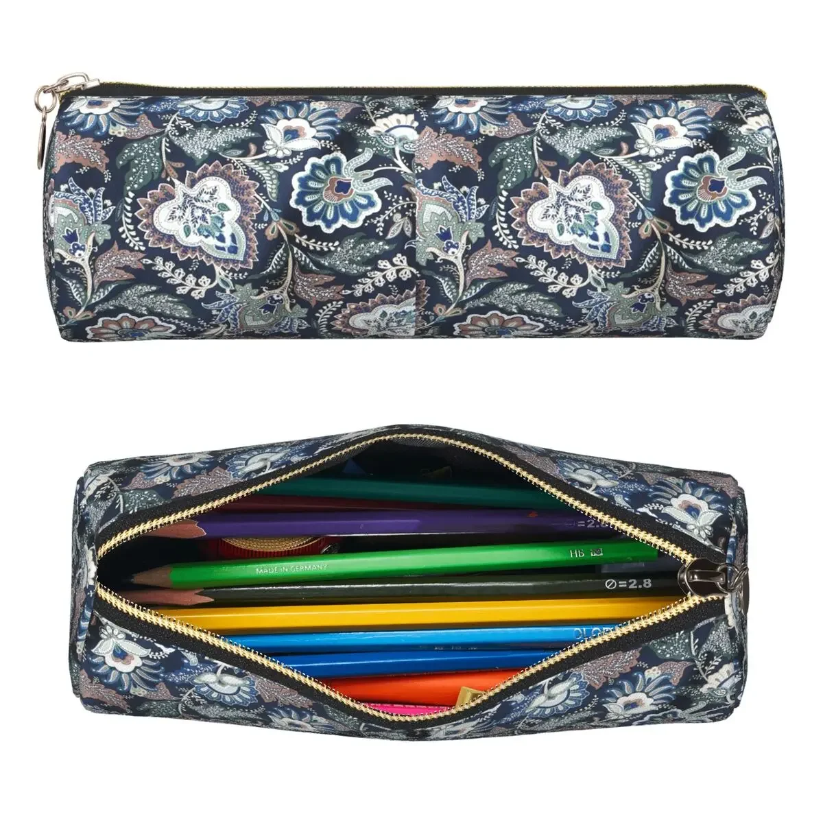 Vera Bradley Pattern Colorful Pencil Cases Pen Holder Cylinder Pen Box Pencil Bag for Kids Gifts
