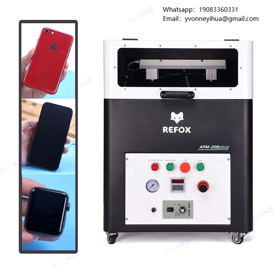 REFOX APM-20B New 1-Year Grinding Polishing Machine IPhone Mobile Phone Watch LCD Screen Scratch Removal Refurbish Tool