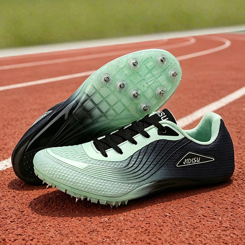Men New Tracking Shoes Professional Ultralight Studded High Quality Male Speed Exam Athletics Spikes Shoes Comfortable Sneakers