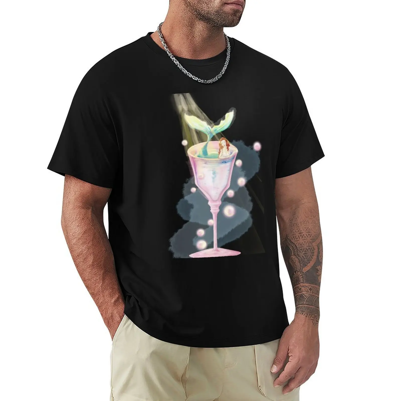 

Tarot Two Of Cups T-Shirt Light Athletic Short Sleeve Tee Shirt
